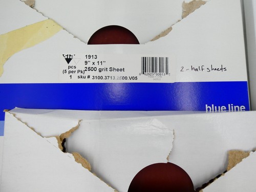 ๐ SIA Abrasives Blue Line 1913 Siawat Wet Sanding Various Grit Sheets 4 Pack - Picture 2 of 5