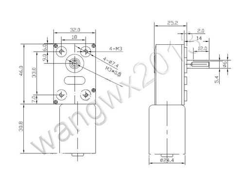 DC12V 24V JGY2430 Gearbox Turbo Worm Gear Brushless DC Motor with Speed Control - Picture 10 of 12