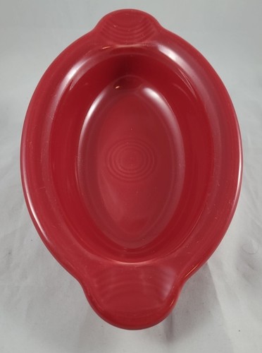 Lot of 2 Fiesta Homer Laughlin China HLC Cinnabar Individual Oval Casseroles 9" - Picture 2 of 10
