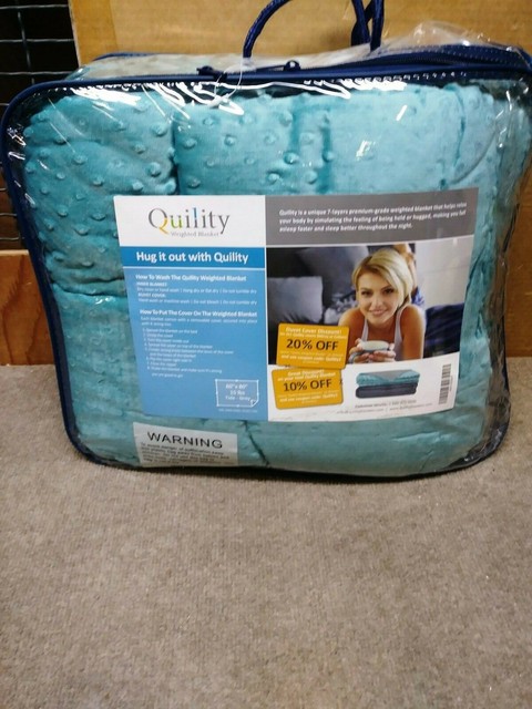 Weighted Blankets Premium Adult & Removable Cover 15 Lbs 60x80 for