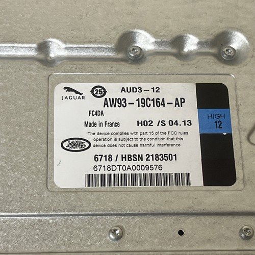 10 11 2010 2011 JAGUAR XJ XJL RADIO AUDIO SOUND AMP AMPLIFIER AW93-19C164-AP - Picture 4 of 4