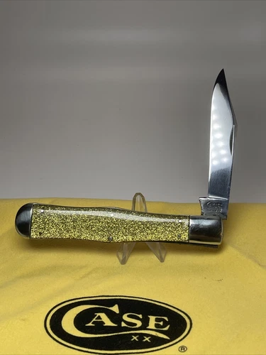 Vintage Case Tested knife 1920-1940 Gold Stone gs10050 Pocket Knife Coke Bottle