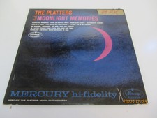 THE PLATTERS SING OF YOUR MOONLIGHT MEMORIES MERCURY MG 20759 LP PROMO RECORD