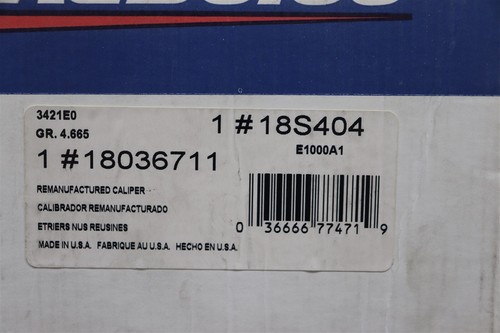 ACDelco Reman Front Right Disc Brake Caliper 18S404 Cavalier Beretta 1990-1991 - Picture 2 of 7