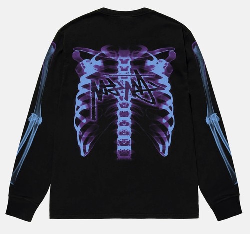 Camiseta Stussy RIB CAGE 3M Manga Larga Negra Talla XL X-GRANDE - NUEVA CON ETIQUETAS - Imagen 2 de 5