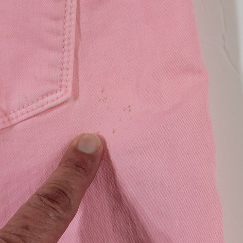 Pantalon moderne Ann Taylor FITt, femme 8, rose uni, jambe conique, coton, GUC - Photo 4/14