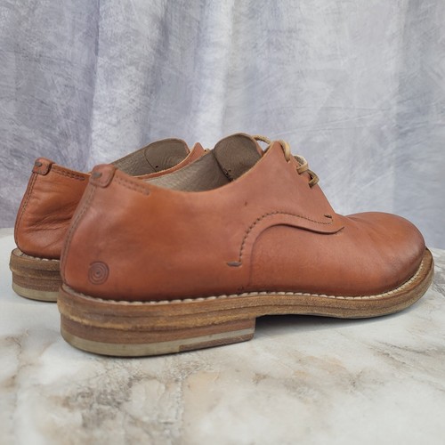 $1095 Marsell Smooth Tan Leather Oxford Derby Shoes Women's 38.5 - Picture 9 of 18