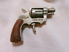 Miniature Toy Cap Revolver Keychain MIDGET 2 1/2 " Made in Hong Kong Vintage Toy