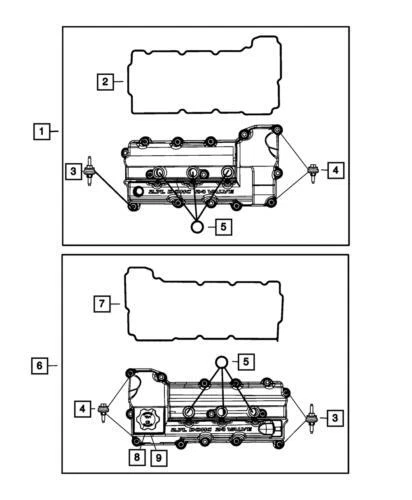 Genuine Mopar 2008-2010 Chrysler Sebring Cylinder Head Cover Gasket 4663980AC - Изображение 3 из 3