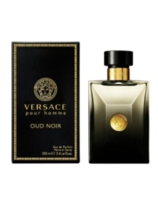  VERSACE POUR HOMME OUD NOIR EAU DE PARFUM SPRAY 100 ML, COLOR GOLD, SPECTACULAR 