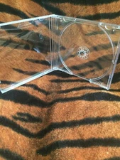 Standard CD DVD Jewel Case with Clear Removable Tray 4-pack NEW NICE QUALITY