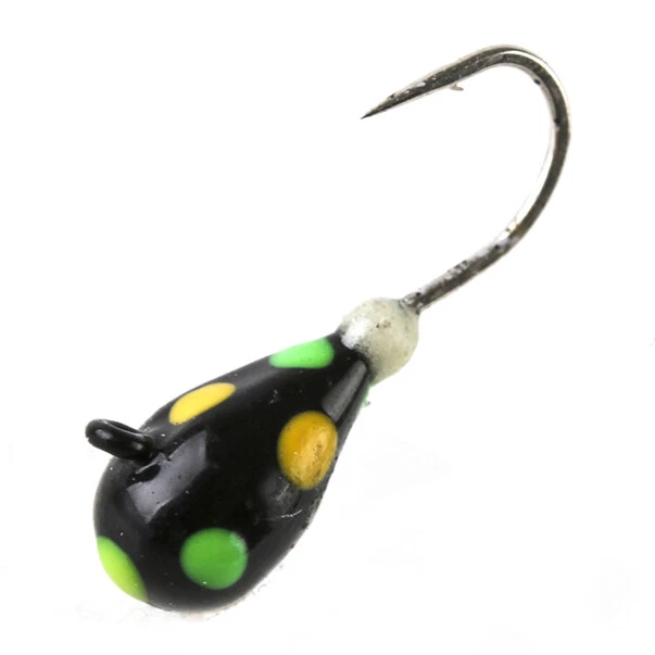 6PK Tungsten Jigs 4MM 5MM Outdoor Ice Fishing UV Colors Hyabusa Hooks Panfish - Image 3 of 4