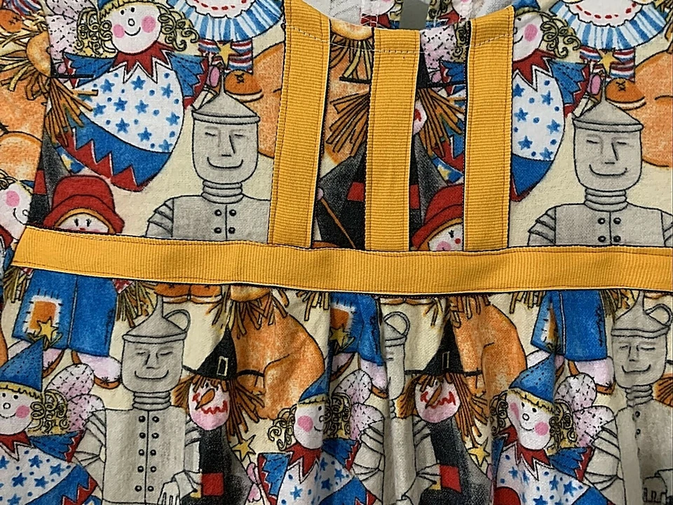 Girl's HOMEMADE Dress  Nightgown  Halloween Costume  WIZARD OF OZ Pattern  10-12 - Image 3 of 4