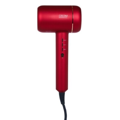OSOM Professional OSOMF5RD Red 220–240 V 1800 W Water Ions Electric Hair  Dryer UK