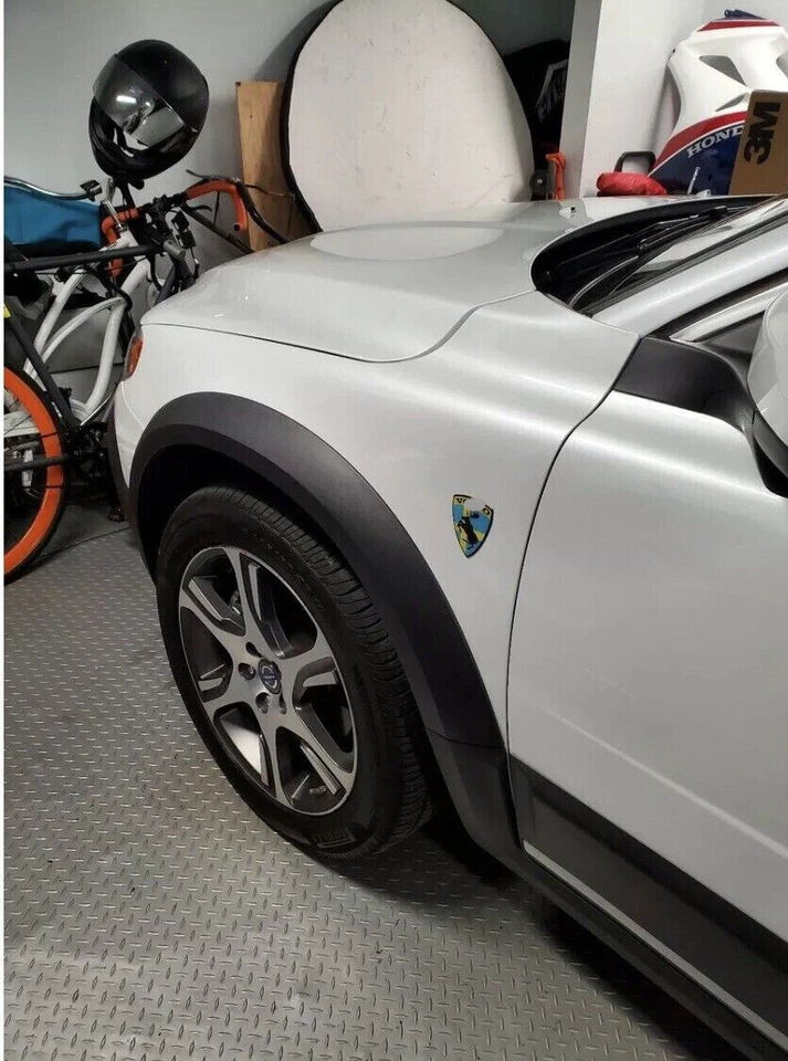 "PAR (2) de calcomanías adhesivas de vinilo GENUINAS Prancing Moose VOLVO 3"" edición Suecia" Foto 4 de 4