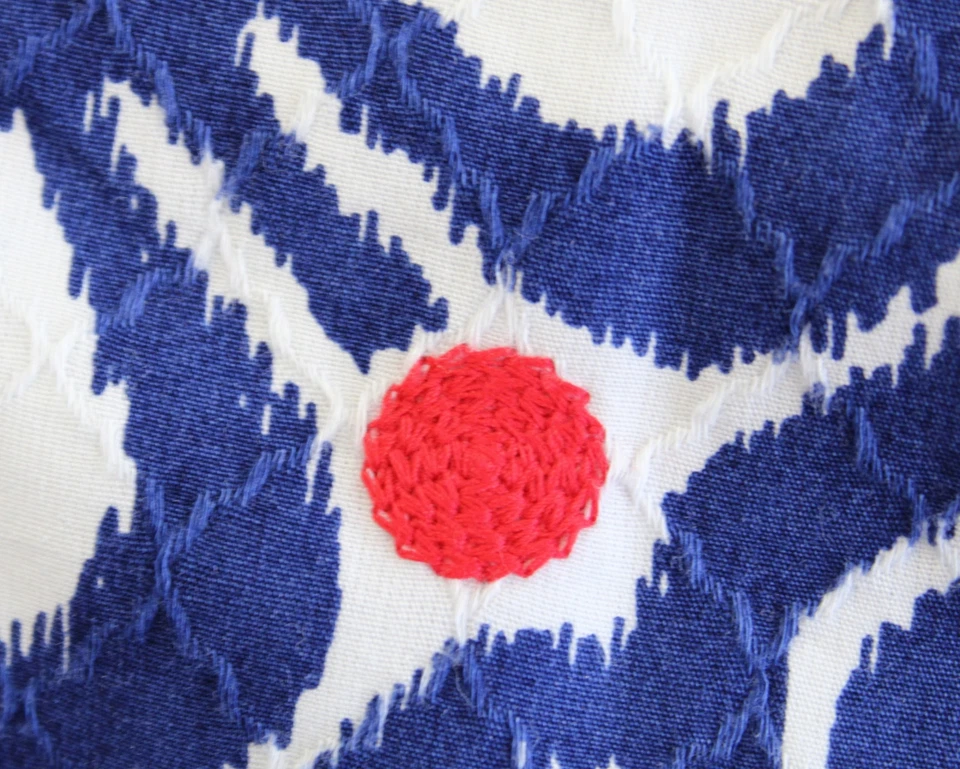 Vineyard Vines Whale Tail Geometric Print Embroidered Mini Skirt Size 10 Blue - Image 4 of 4