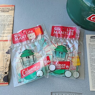 【新品未使用】 Coleman Silk Lite Mantles 希少品 Old Coleman Parts > 246B > Mantles 21A Silk Lite - E1701