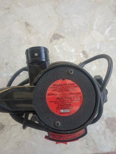 Sears Craftsman 1 1/2 HP Double Insulated Router 315.17431 Made in USA Tested - Picture 2 of 6