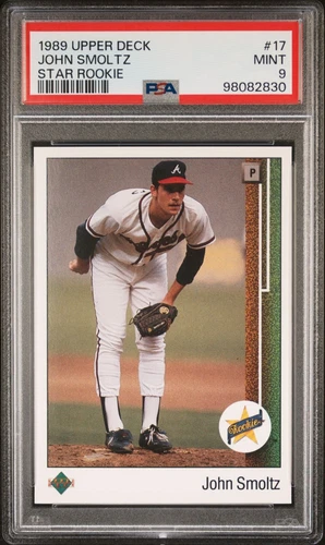 1989 Upper Deck John Smoltz Star Rookie #17 Mint PSA 9 HOF