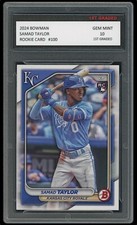 Samad Taylor 2024 Bowman Baseball (Topps) 1st Graded 10 Rookie Card #100