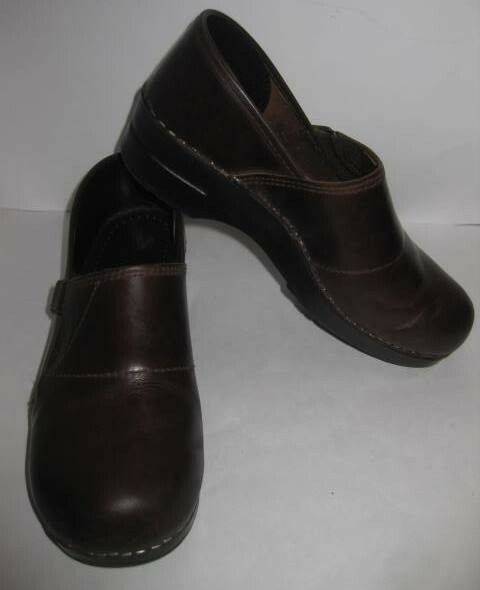 DANSKO oiled brown leather profesional clogs shoes 9 1/2 10 DANSKO oiled brown leather profesional clogs shoes 9 1/2 10