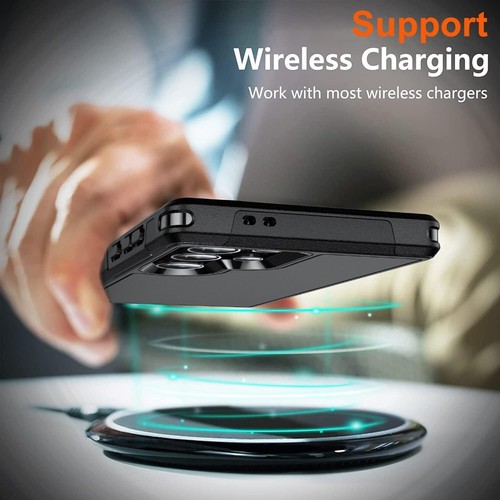 Samsung Galaxy S24 Ultra Case 9H Tempered Glass Screen + Camera Protector-Black - Picture 8 of 11