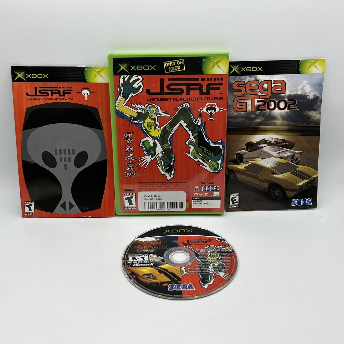 Microsoft Xbox Sega GT 2002 / JSRF Jet Set Radio Future Microsoft Xbox Sega GT 2002 / JSRF Jet Set Radio Future