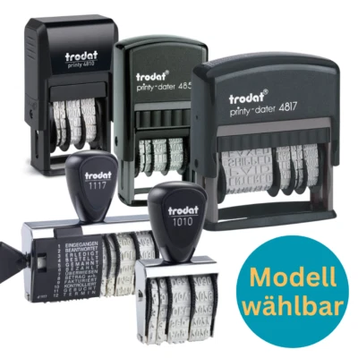 TRODAT Stempel Datumstempel Textstempel Nummernstempel Stempelkissen Auswahl