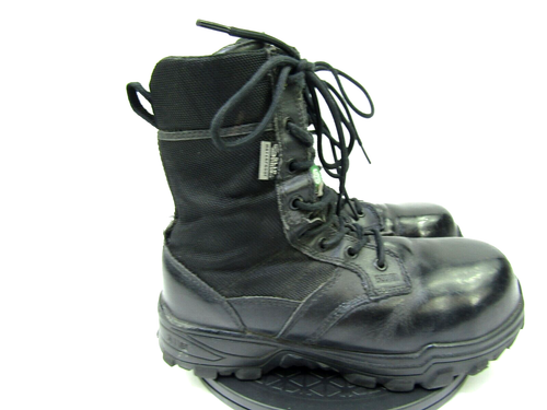 5.11 Tactical Speed Boots Mens 7 Black Side Zipper Protective Footwear Steel Toe