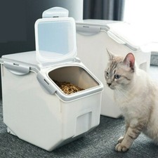 10KG 15KG Pet Dog Cat Food Storage Container Rice Grains Container Box with Lids