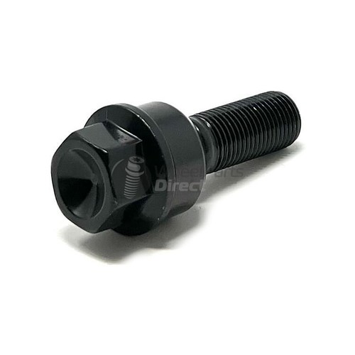 14x1.5mm R14 37mm Thread 19mm Hex Black Wheel Bolt - 第 3/3 張圖片