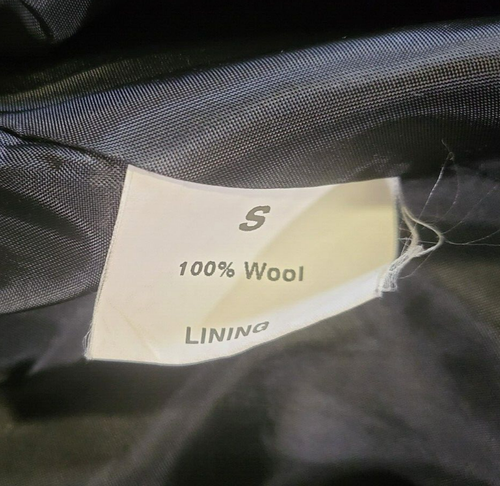 Vintage Merc London 5-Pocket Black Wool Mid-Length Field Jacket, Unisex Small/40 - Picture 6 of 11