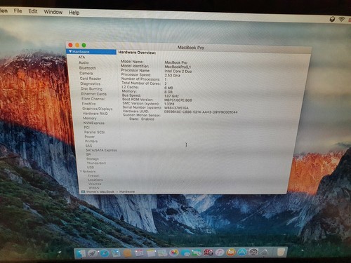 MACBOOK PRO A1286 15.4 SCREEN 8GB MEMORY 500GB HARD DRIVE EL CAPITAN - Picture 9 of 10