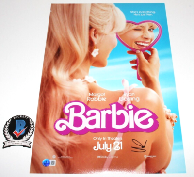 Margot Robbie サイン入りポスター MARGOT ROBBIE SIGNED 'BARBIE' 12x18 MOVIE POSTER BECKETT COA