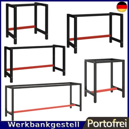 Werkbankgestell,Metall Packtisch Arbeitstisch Tischgestell Werkbank Werkstatt