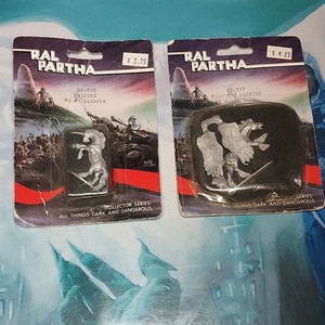 Ral Partha Unpainted Unicorn 02-909 & Fighting Pegasus 02-937 metal miniatures