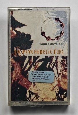 vintage 1991 SEALED cassette : THE PSYCHEDELIC FURS World Outside : CT 47303