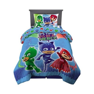 Franco Kids Bedding PJ Masks Twin Comforter & Sheet Set, 4 Piece Set