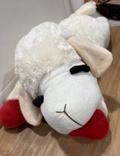 Multipet International Lamb Chop Stuffed Animal Large White/Beige/Red 2019
