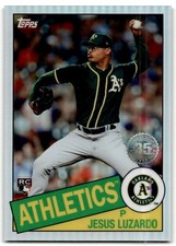 2020 Topps Chrome #85TC-10 Jesus Luzardo 1985 Topps Baseball Oakland Athletics