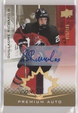 2021 Upper Deck Team Canada Juniors /199 Tier 1 Guillaume Richard Patch Auto l5j