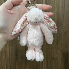 Jellycat Blossom Pink Blush Bunny Plush Bag Charm Keychain   NWT 2026 Cute Gift