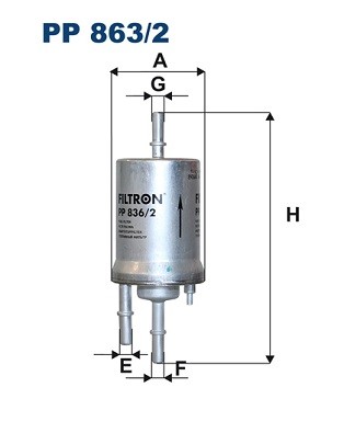 For FILTRON PP 836/2 FUEL FILTER - PETROL AUDI, SEAT, SKODA FAB