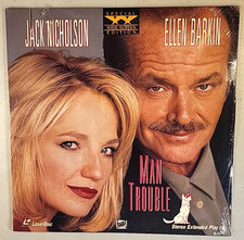 Man Trouble 1992 film LASERDISC STILL SEALED Jack Nicholson, Ellen Barkin