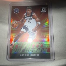 Anthony Edwards 2024-25 Donruss Optic Lime Green Express Lane #7 Minnesota /199