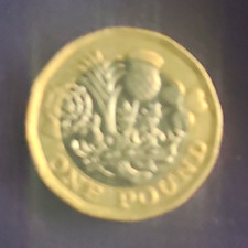 UK British One Pound (£1) Coin Reverse Design - "ONE POUND" Reverse