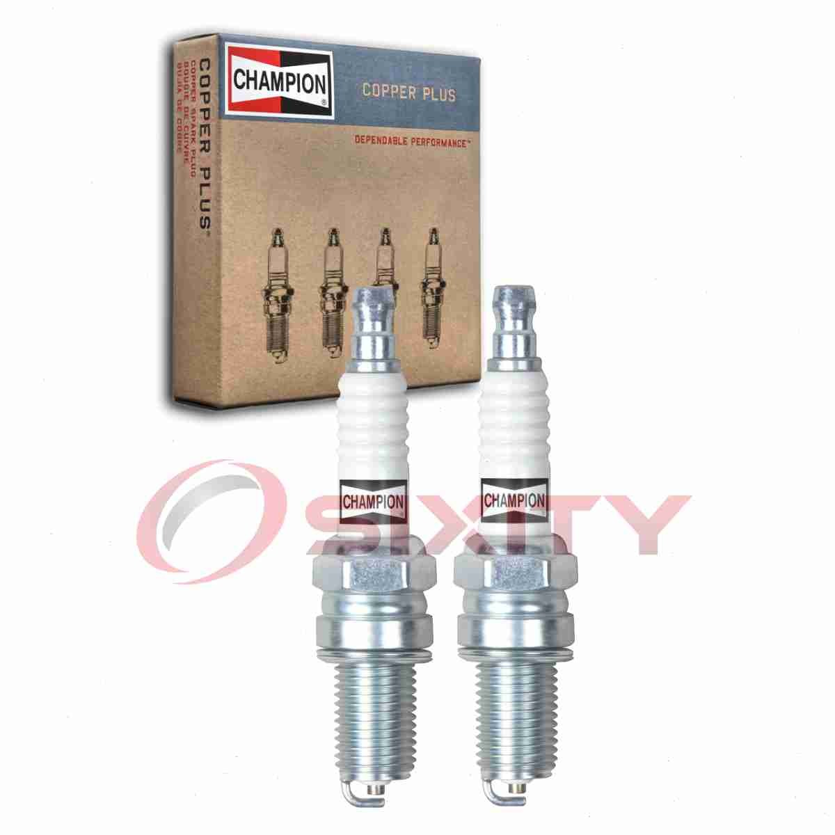 2 pc Champion Copper Plus 810 Spark Plugs for XS4164 X22EU X22ESZU X22ESU jh