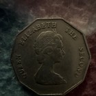 1998 East Caribbean States One Dollar Coin Queen Elizabeth II Sailing Ship — photo 2