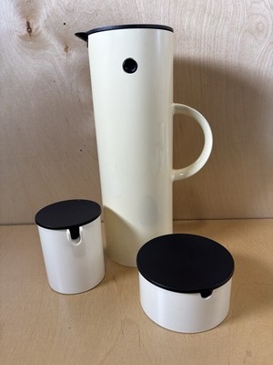 Vintage MCM Stelton Denmark Carafe, Creamer, Sugar! Designed by Erik Magnussen