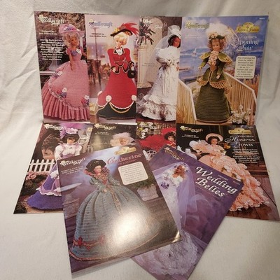 Lot of 10 Ladies of Fashion Crochet Patterns The Needlecraft Shop Gowns Wedding